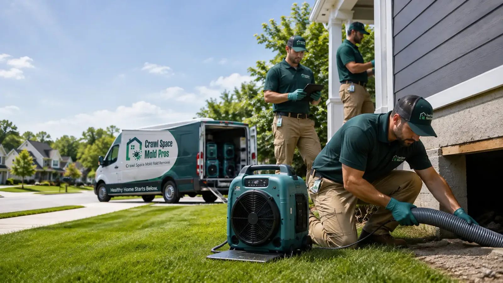 Crawl Space Mold Removal in Shrewsbury, MA